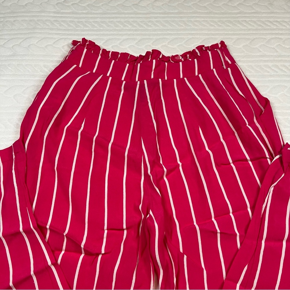 💗 Forever 21 -‎ Womans High Waisted Striped Pants - Picture 7 of 9
